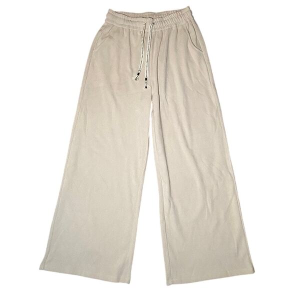 Kiczoy - Women's Ivory Wide Leg Pants - Size Medium - Picture 2 of 12